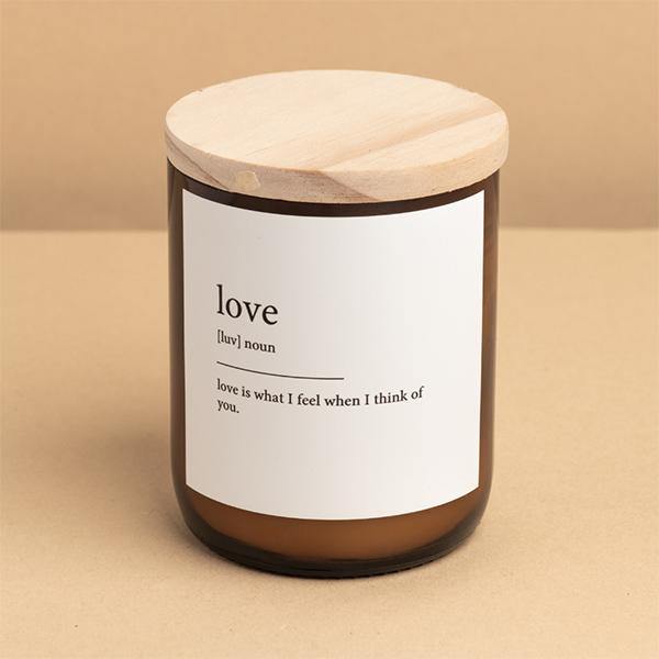 Buy "Love" Dictionary Mid Soy Candle - Brightups