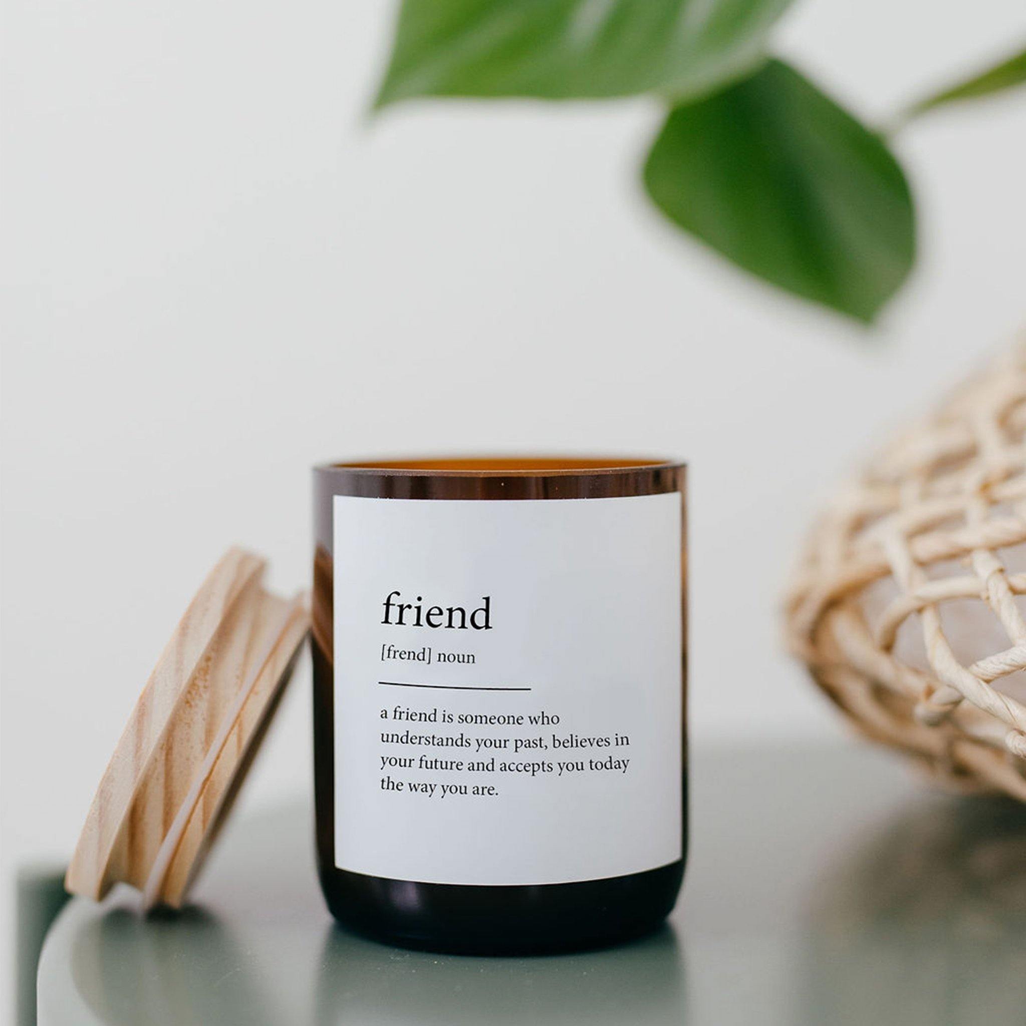 Buy "Friend" Dictionary Mid Soy Candle - Brightups