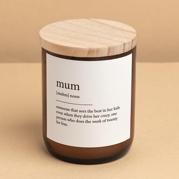 Buy "Mum" Dictionary Mid Soy Candle - Brightups
