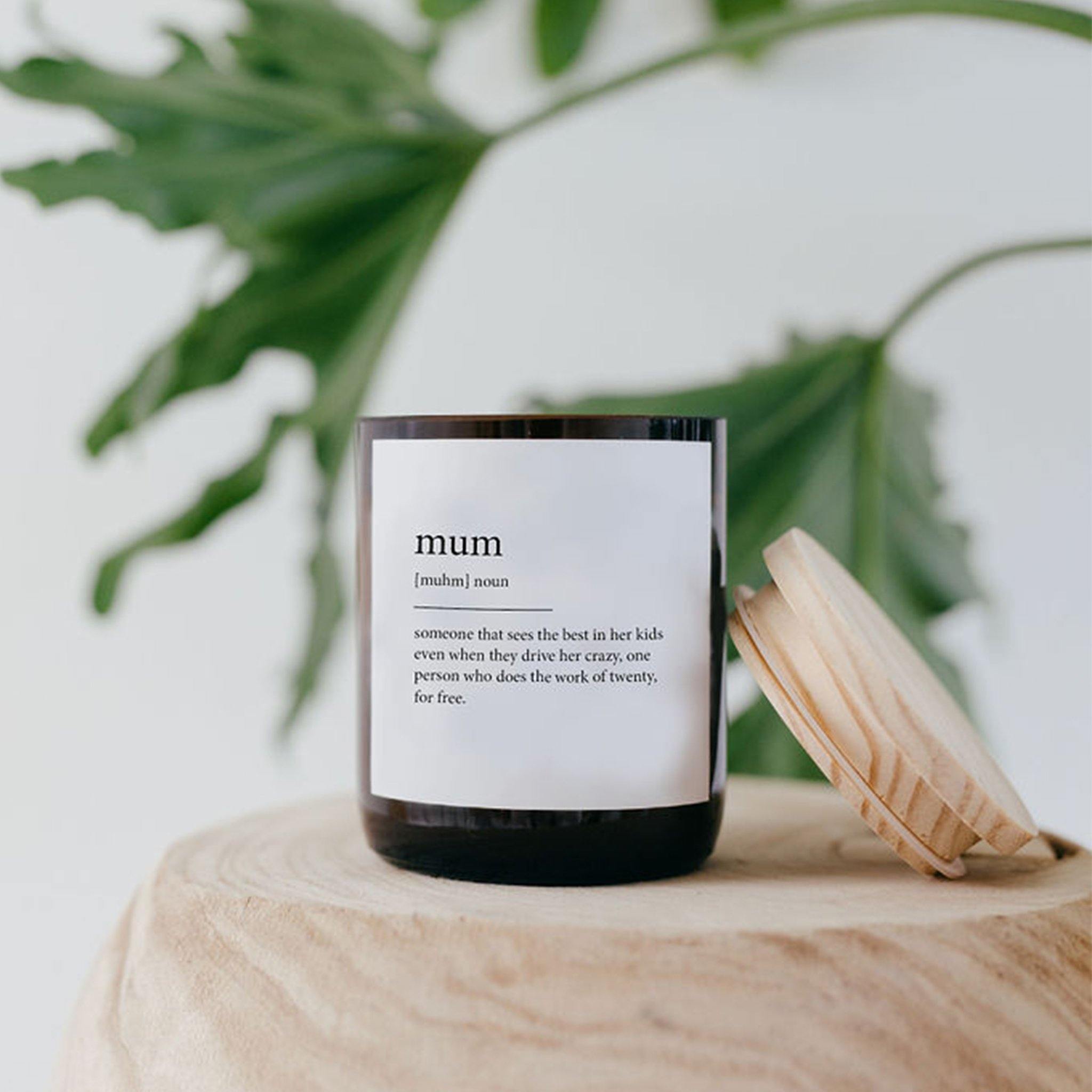 Buy "Mum" Dictionary Mid Soy Candle - Brightups