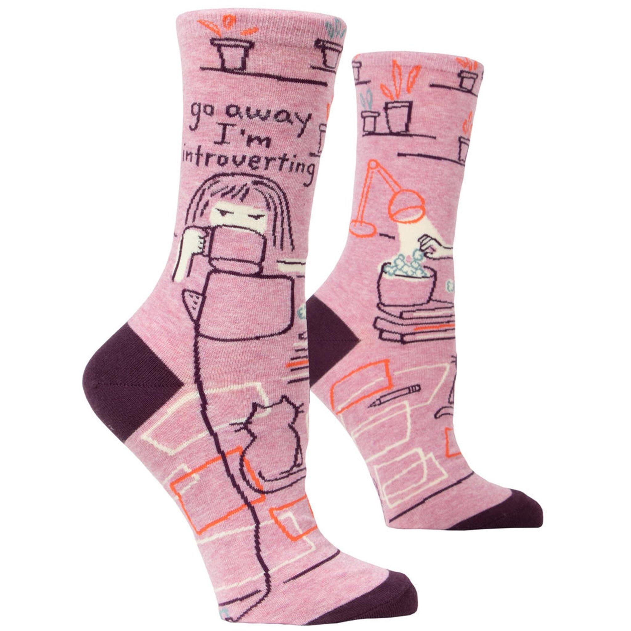 Buy Go Away, Introverting - Women's Socks - Brightups
