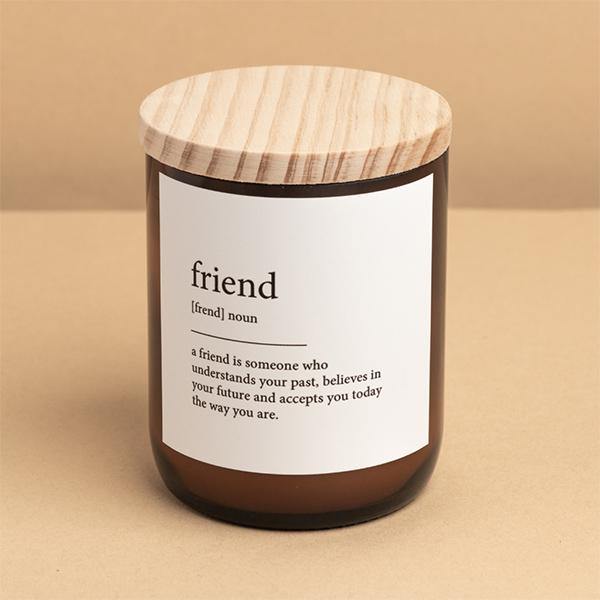 Buy "Friend" Dictionary Mid Soy Candle - Brightups