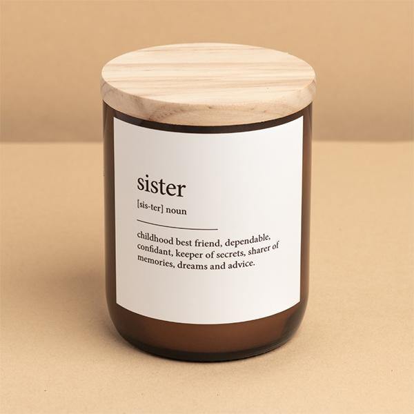 Buy "Sister" Dictionary Mid Soy Candle - Brightups