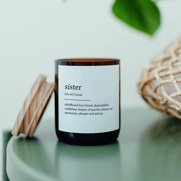 Buy "Sister" Dictionary Mid Soy Candle - Brightups