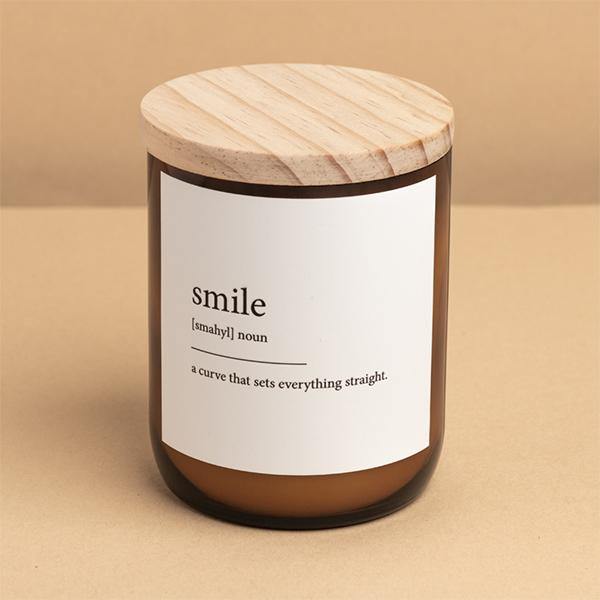 Buy "Smile" Dictionary Mid Soy Candle - Brightups
