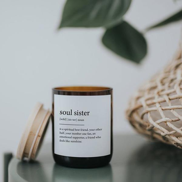 Buy "Soul Sister" Dictionary Mid Soy Candle - Brightups