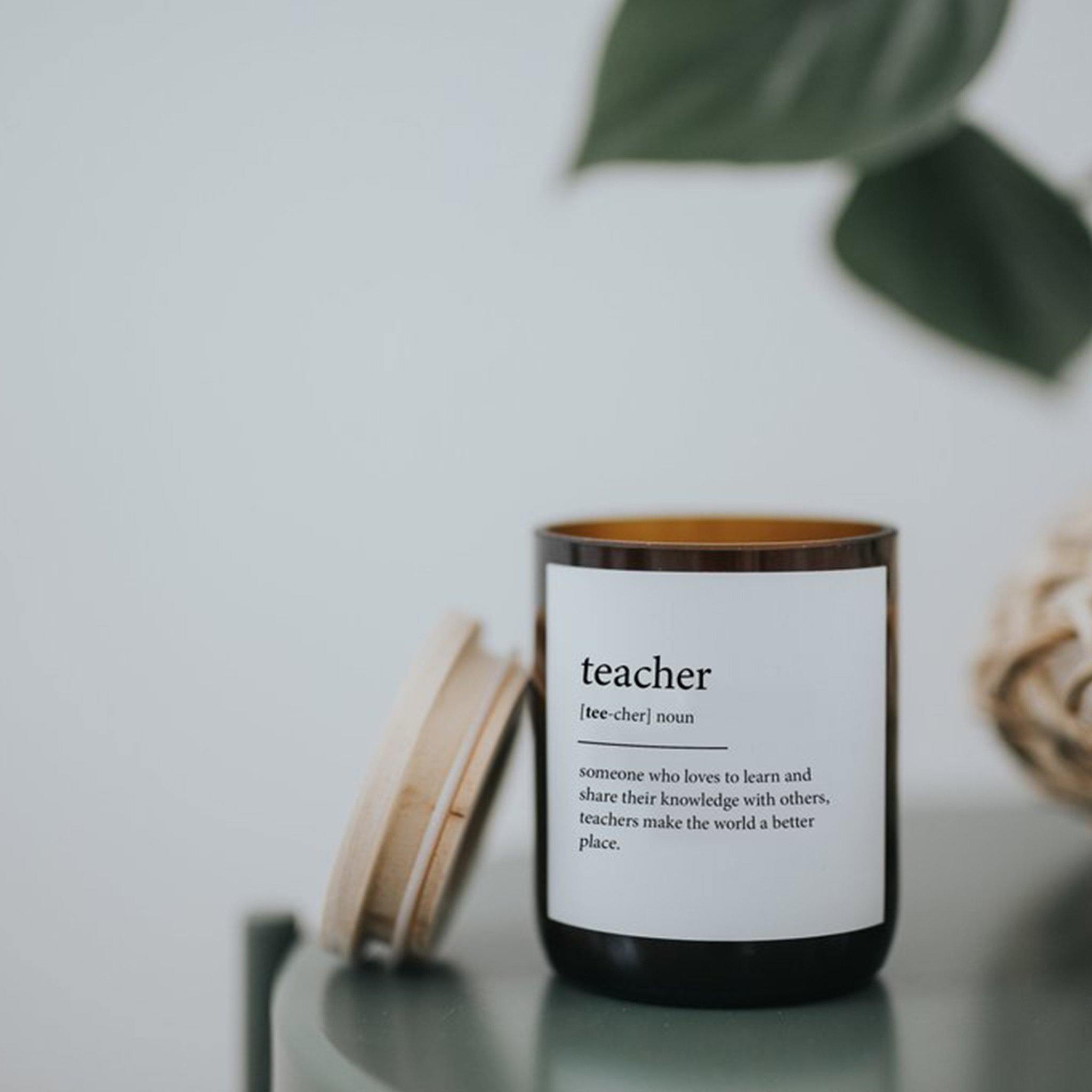 Buy "Teacher" Dictionary Mid Soy Candle - Brightups