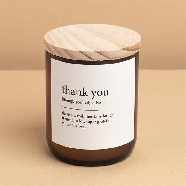 Buy "Thank You" Dictionary Mid Soy Candle - Brightups